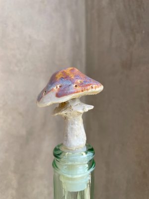 Mushroom Wine Stopper - Purple