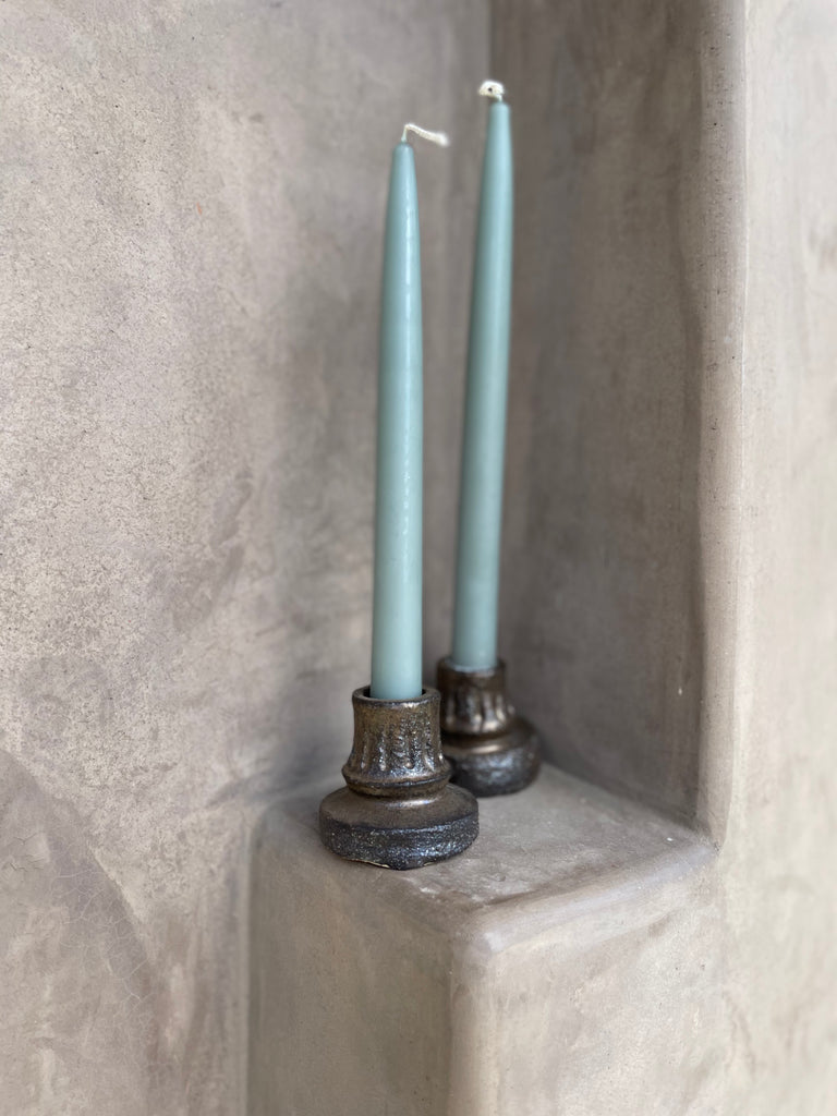 Thick Metallic Candle Holders